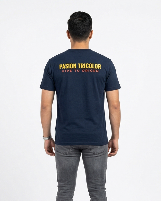 Condor & Flag T-shirt | Navy Blue | ZO Essential Collection