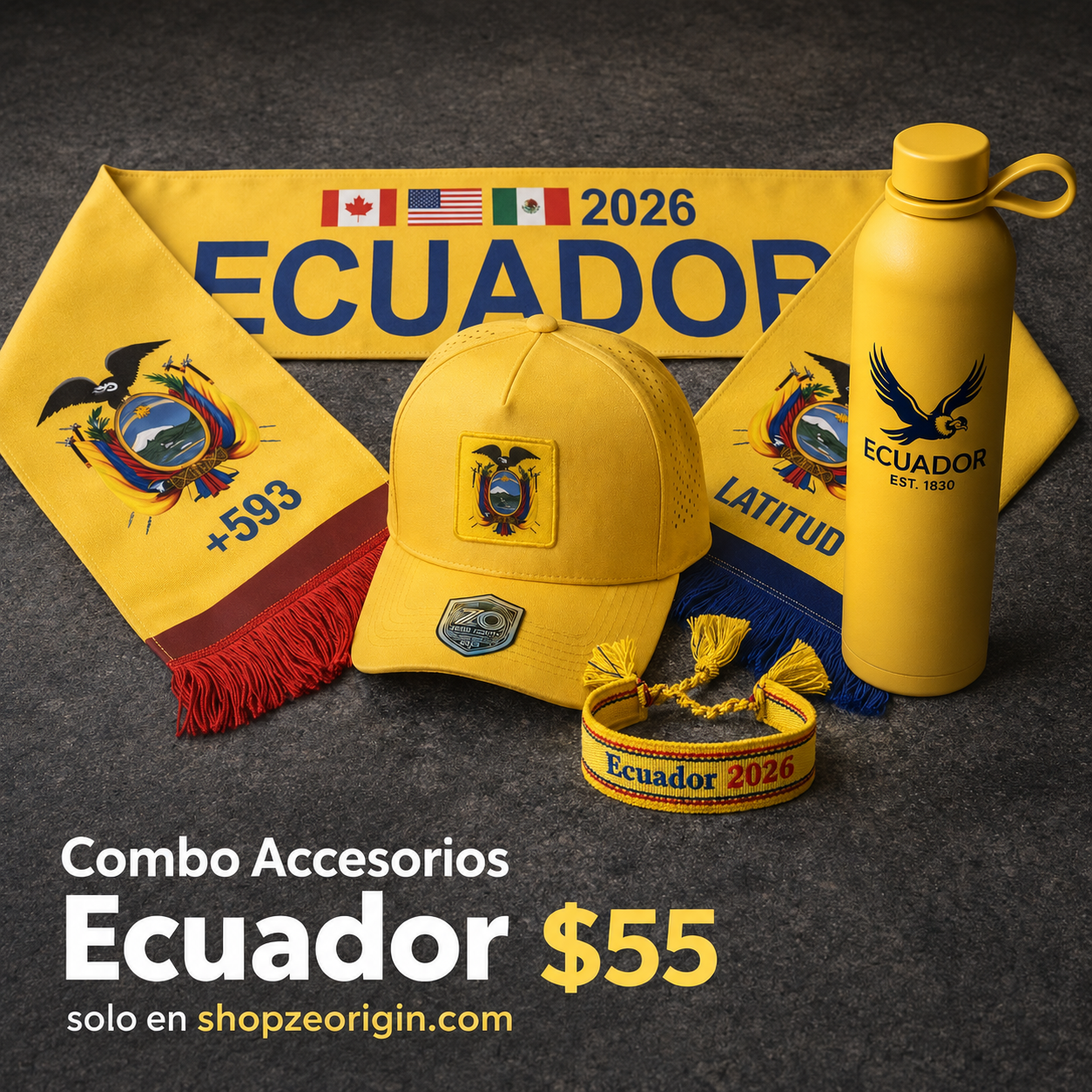Combo accesorios amarillo