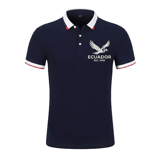 Ecuador Heritage | Signature Edition | Deep Pacific Blue | Premium Polo shirt